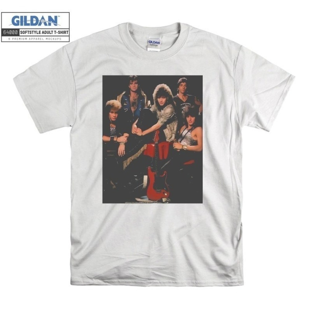Bon Jovi All Members Portrait Rock Hip Hop Graphics Shirt